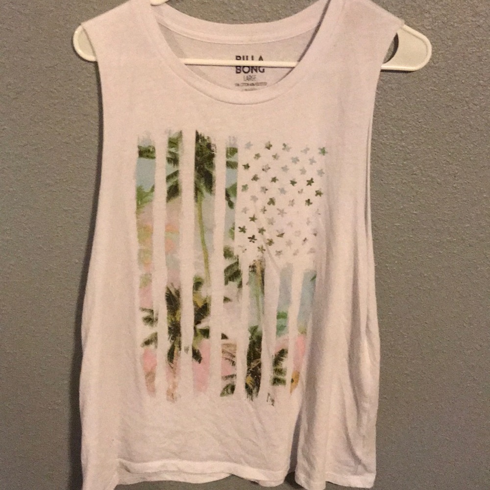 Palm tree American flag tank